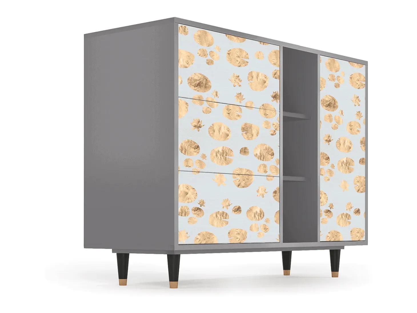 Aparador - 125x98x48 cm - BS2 - Blue Giraffe, Gris