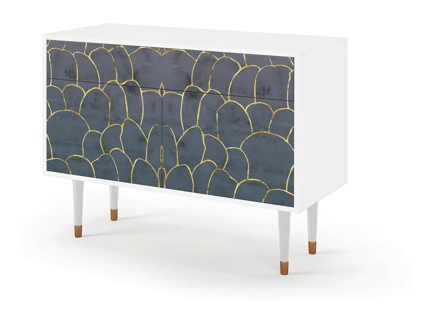 Aparador - 115x85x48 cm - BS4 - Blue Lagoon, Blanco