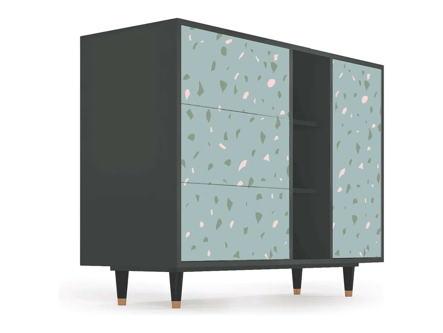 Aparador - 125x98x48 cm - BS2 - Blue Drops, Antracita