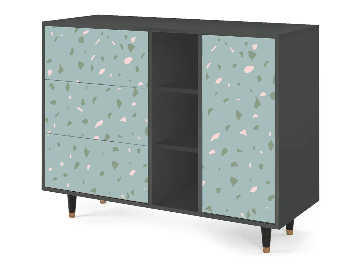 Aparador - 125x98x48 cm - BS2 - Blue Drops, Antracita