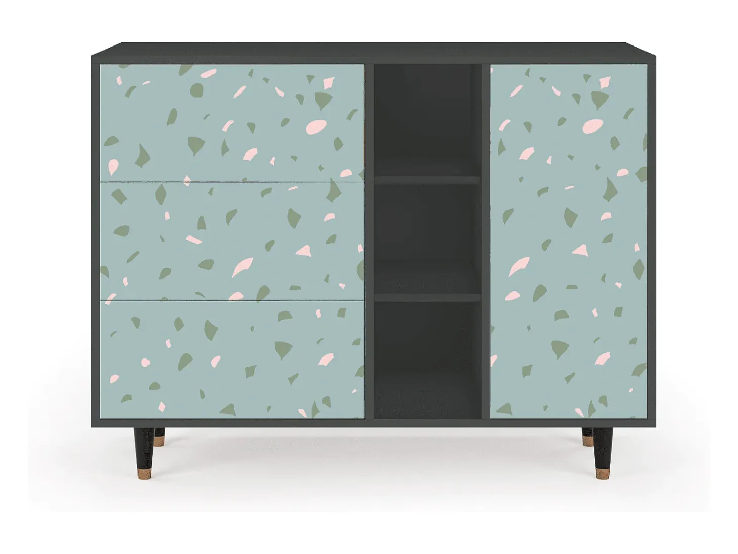 Aparador - 125x98x48 cm - BS2 - Blue Drops, Antracita