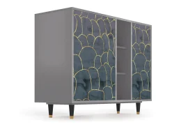 Aparador - 125x98x48 cm - BS2 - Blue Lagoon, Gris