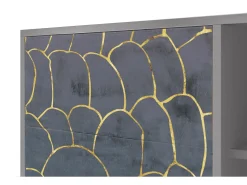 Aparador - 125x98x48 cm - BS2 - Blue Lagoon, Gris