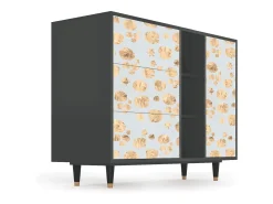 Aparador - 125x98x48 cm - BS2 - Blue Giraffe, Antracita
