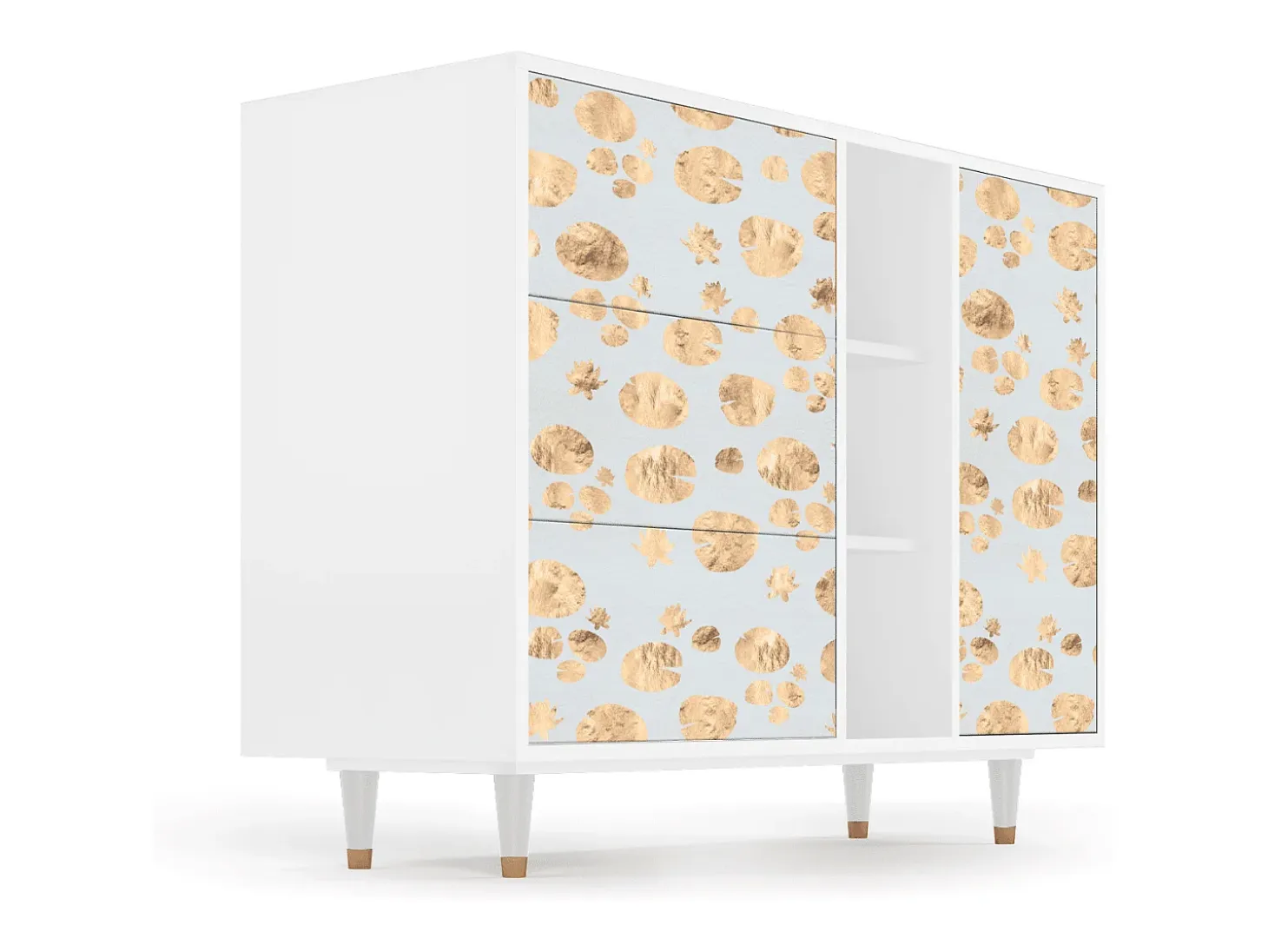 Aparador - 125x98x48 cm - BS2 - Blue Giraffe, Blanco