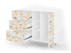 Aparador - 125x98x48 cm - BS2 - Blue Giraffe, Blanco