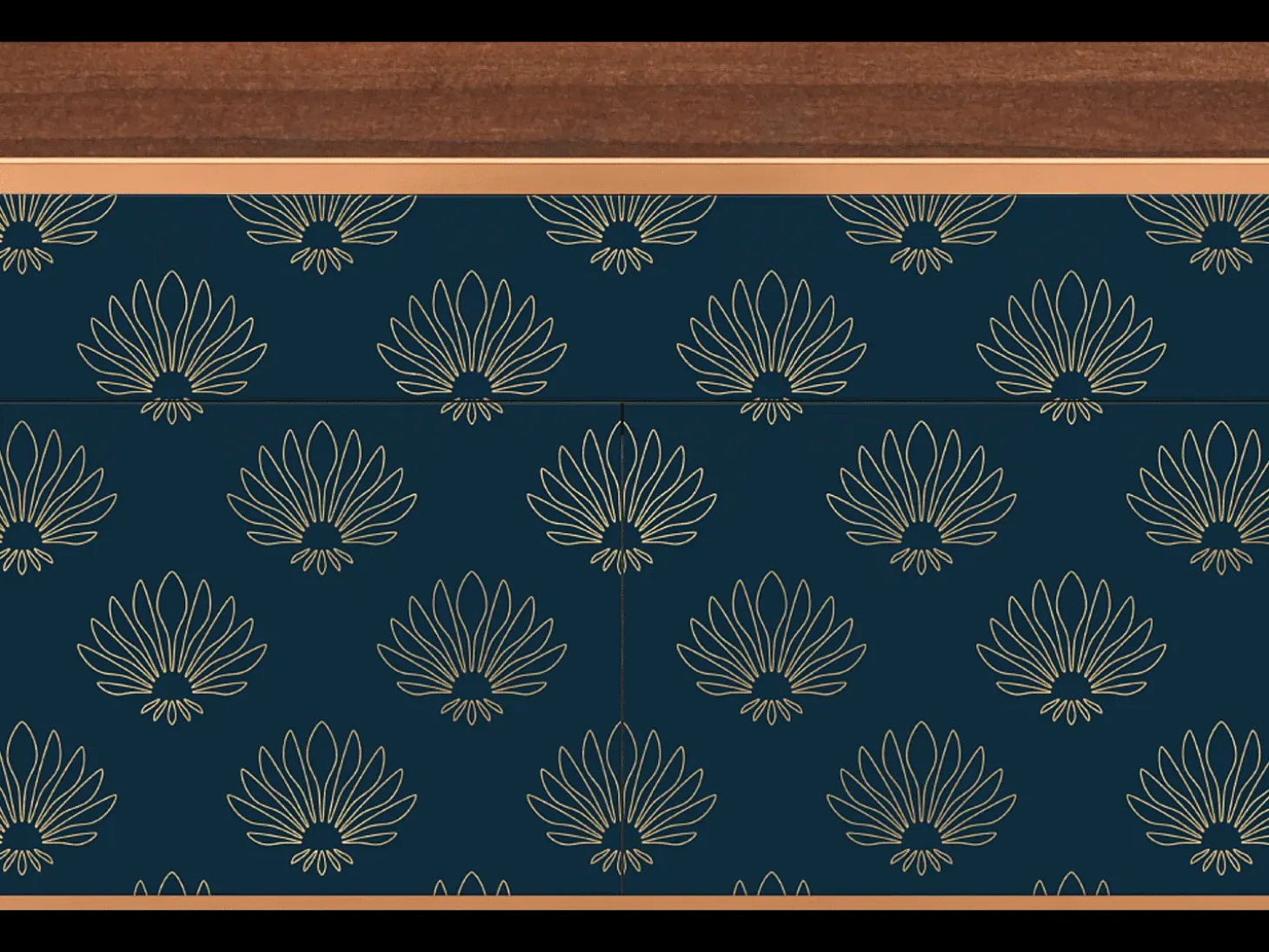 Aparador - 115x85x48 cm - BS4 - Blue Lotus, Nogal