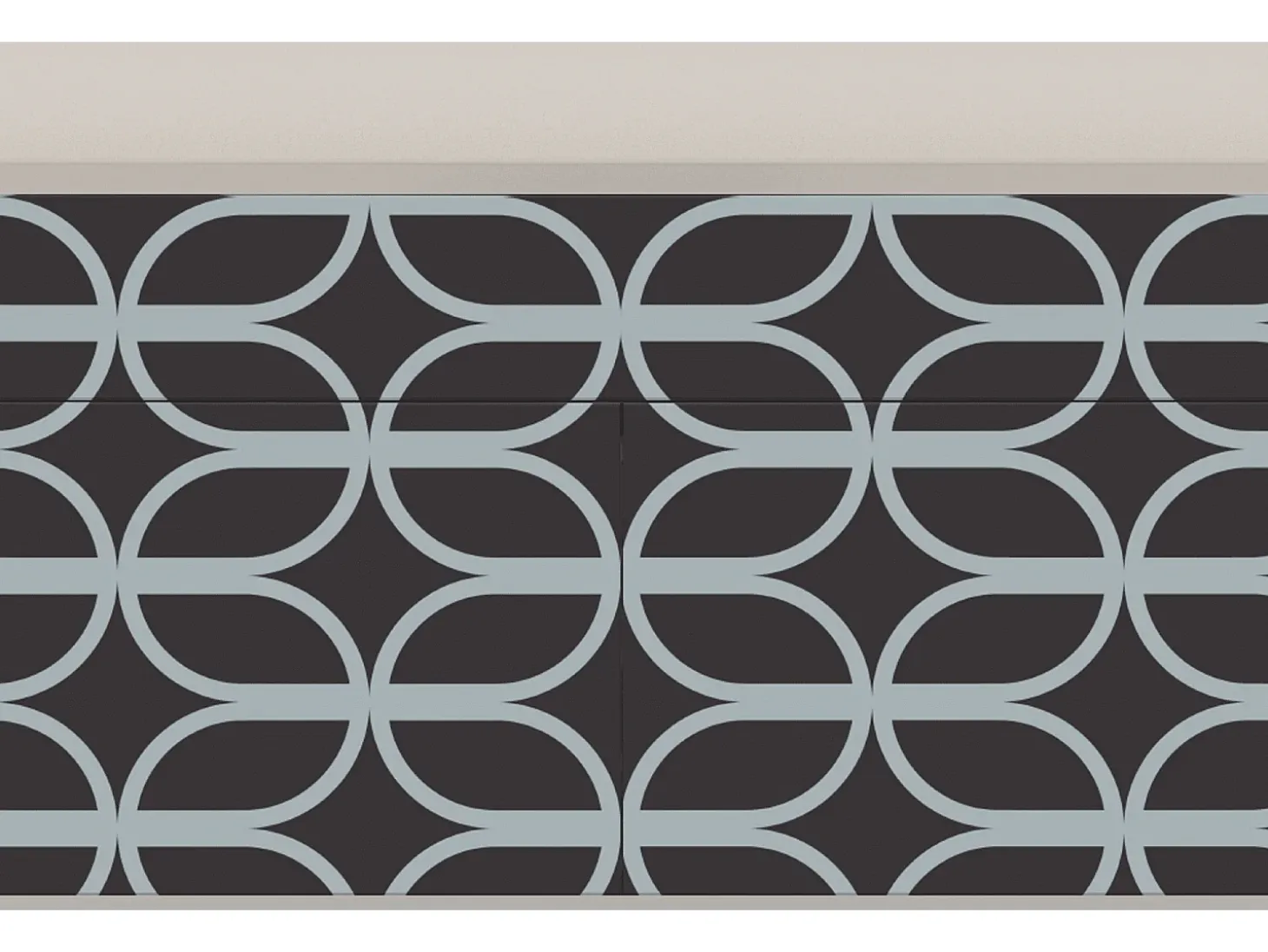 Aparador - 115x85x48 cm - BS4 - Braided Blue, Arena