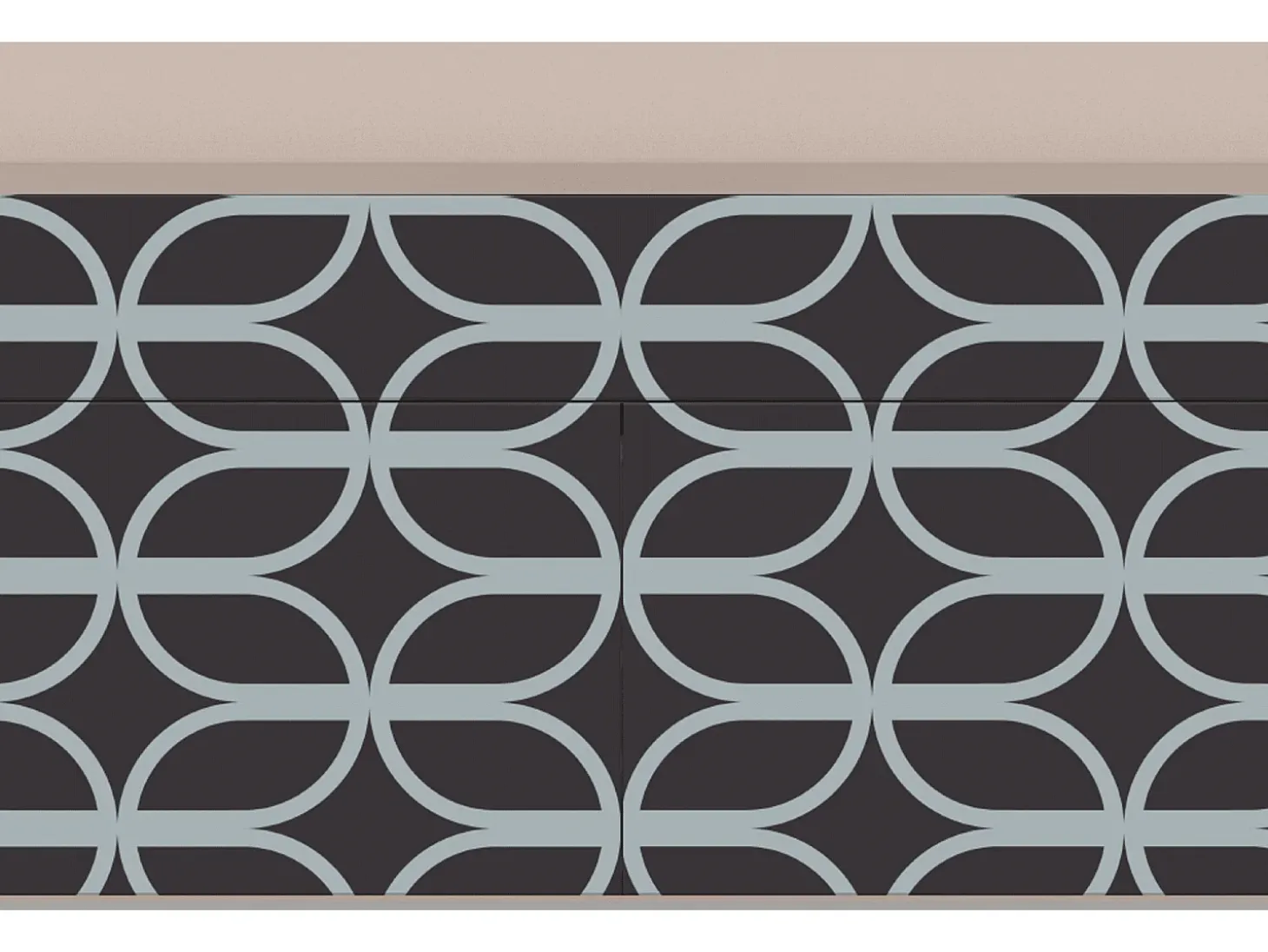Aparador - 115x85x48 cm - BS4 - Braided Blue, Latte