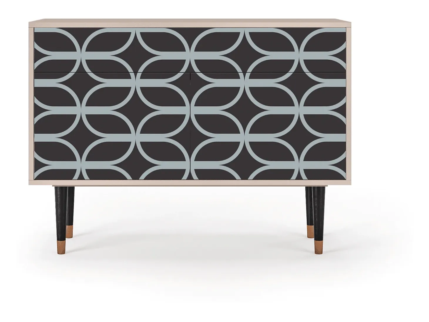 Aparador - 115x85x48 cm - BS4 - Braided Blue, Latte