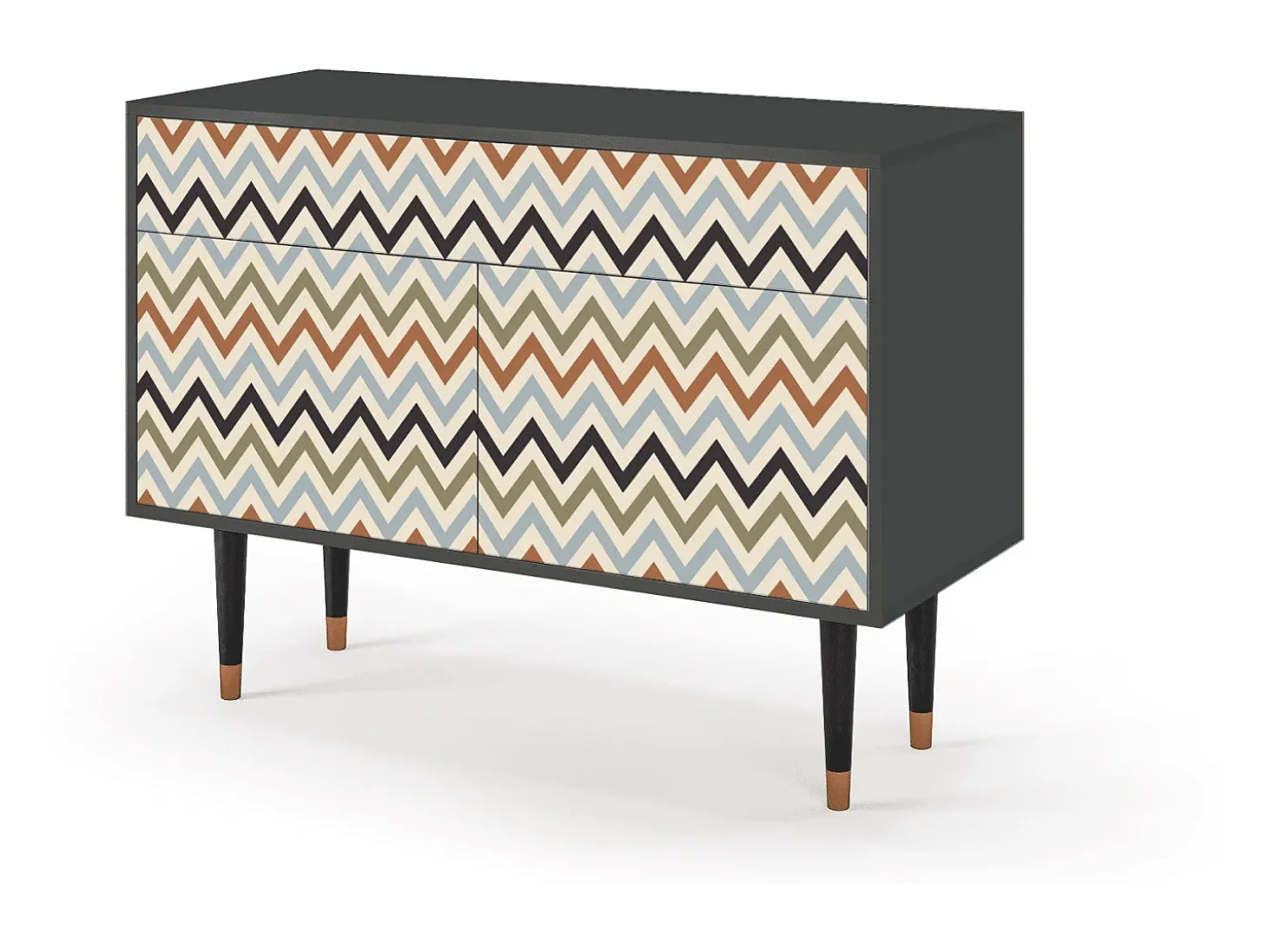 Aparador - 115x85x48 cm - BS4 - Bright Ripple, Antracita
