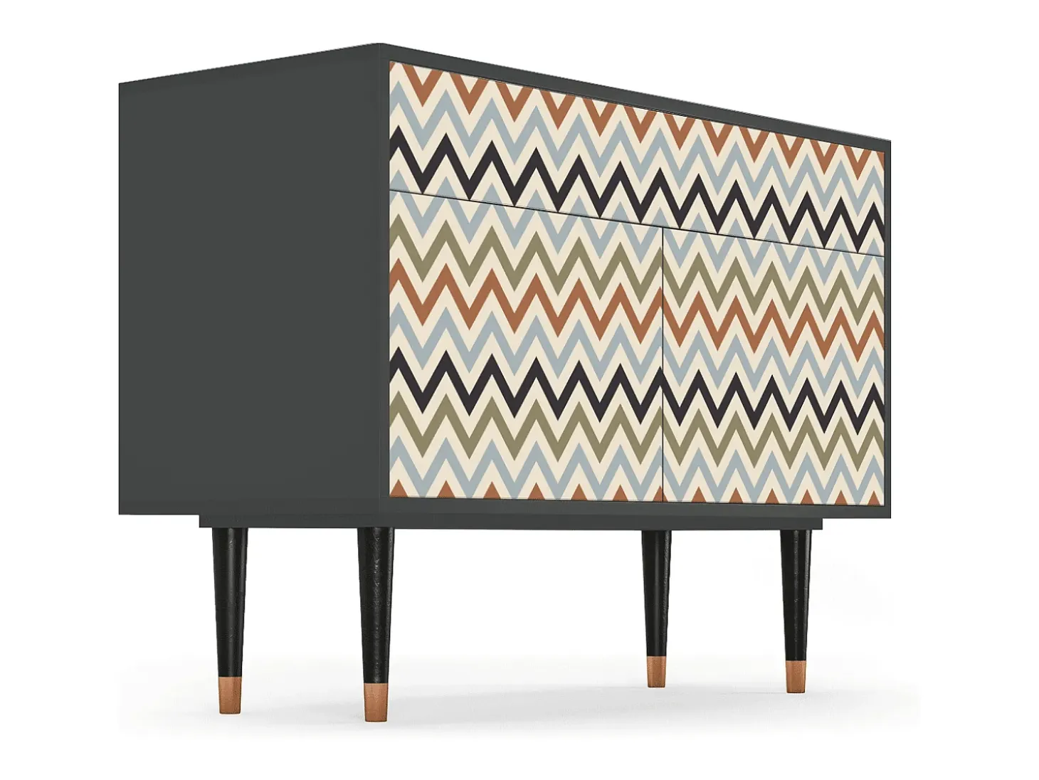 Aparador - 115x85x48 cm - BS4 - Bright Ripple, Antracita