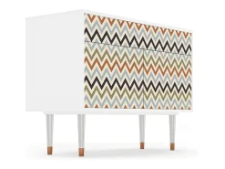 Aparador - 115x85x48 cm - BS4 - Bright Ripple, Blanco