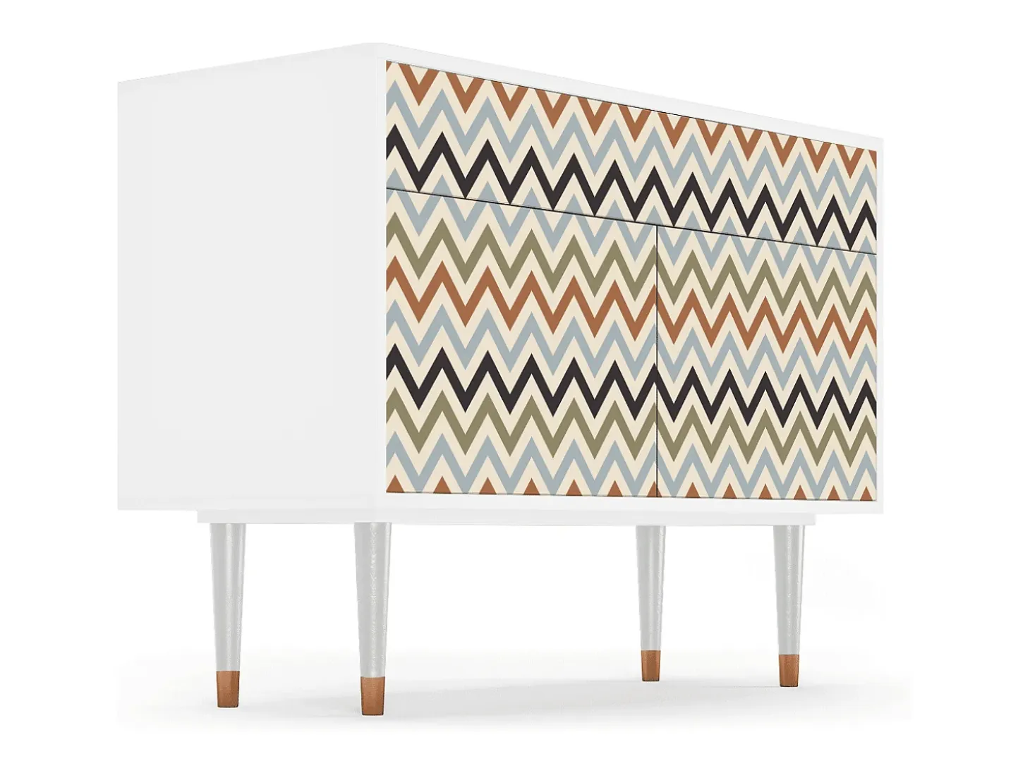 Aparador - 115x85x48 cm - BS4 - Bright Ripple, Blanco