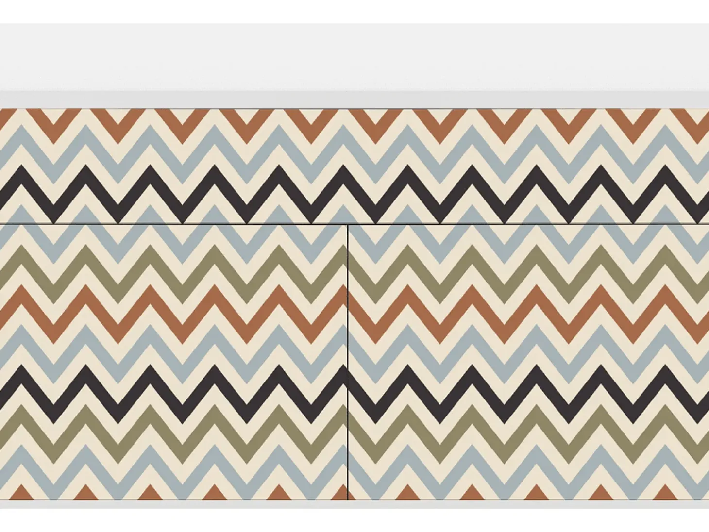 Aparador - 115x85x48 cm - BS4 - Bright Ripple, Blanco