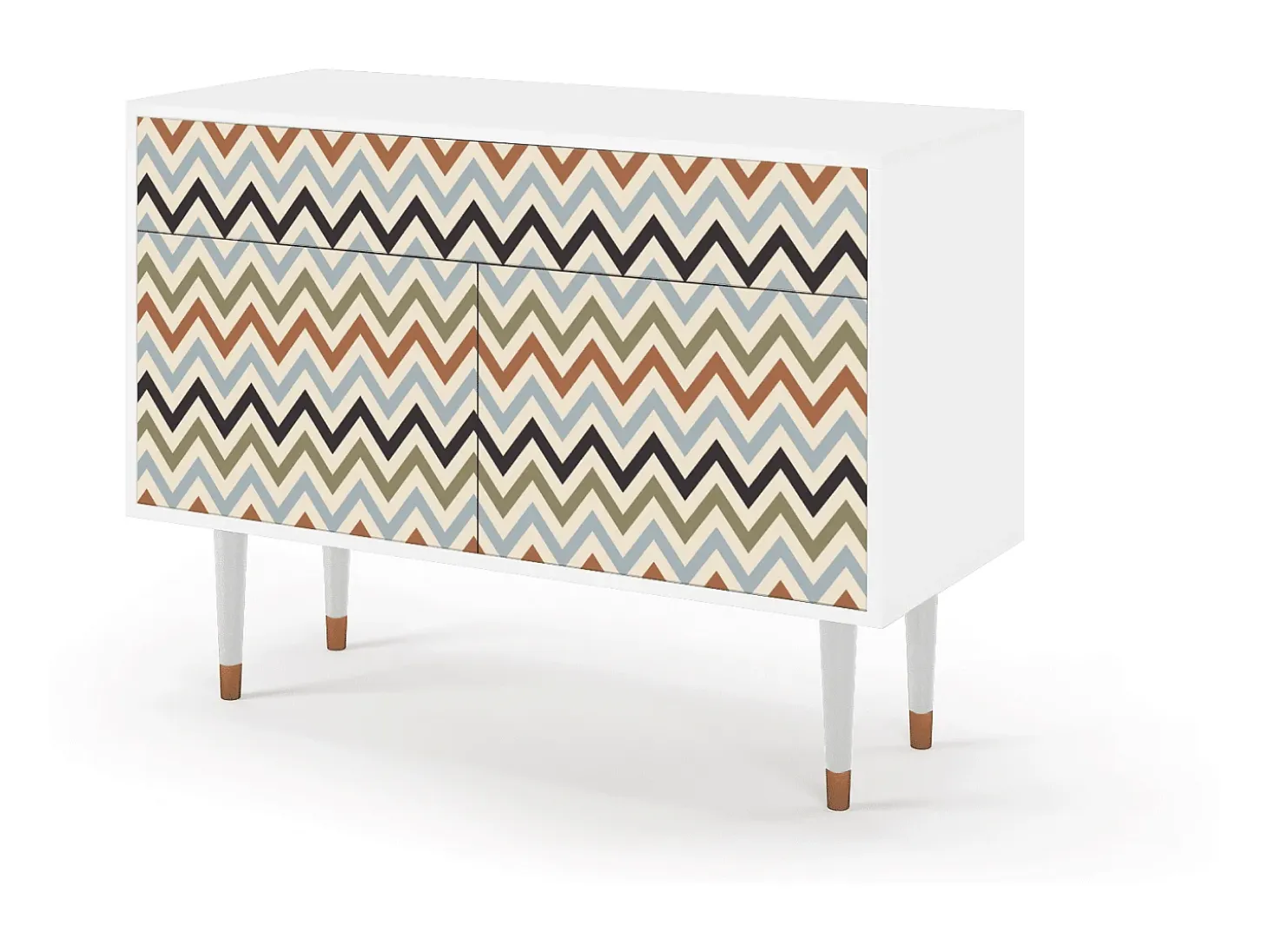Aparador - 115x85x48 cm - BS4 - Bright Ripple, Blanco