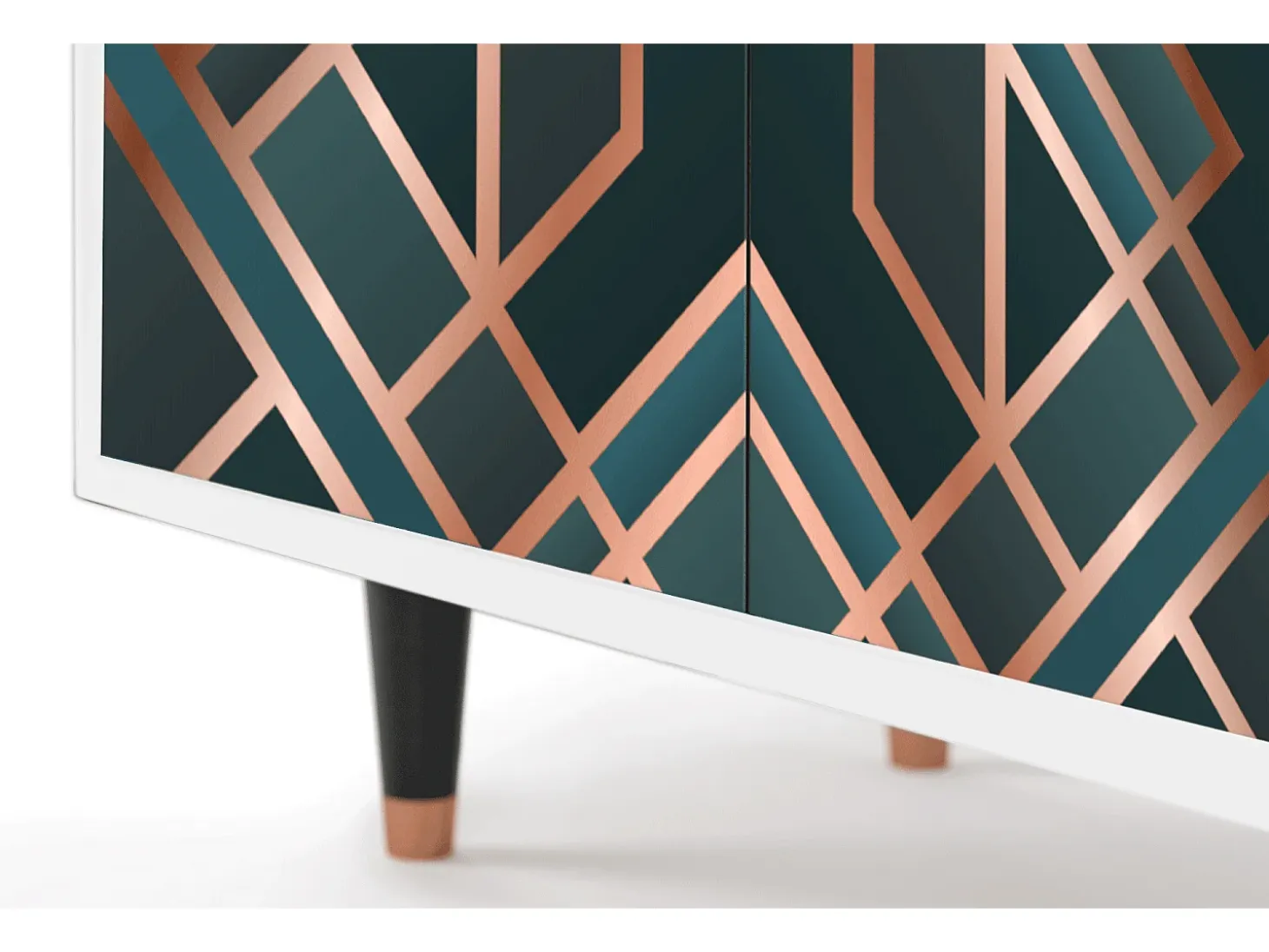 Aparador - 94x96x48 cm - BS3 - Bronze Crossroad, Blanco