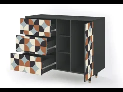 Aparador - 125x98x48 cm - BS2 - Brown Sensation, Antracita