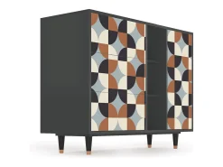 Aparador - 125x98x48 cm - BS2 - Brown Sensation, Antracita