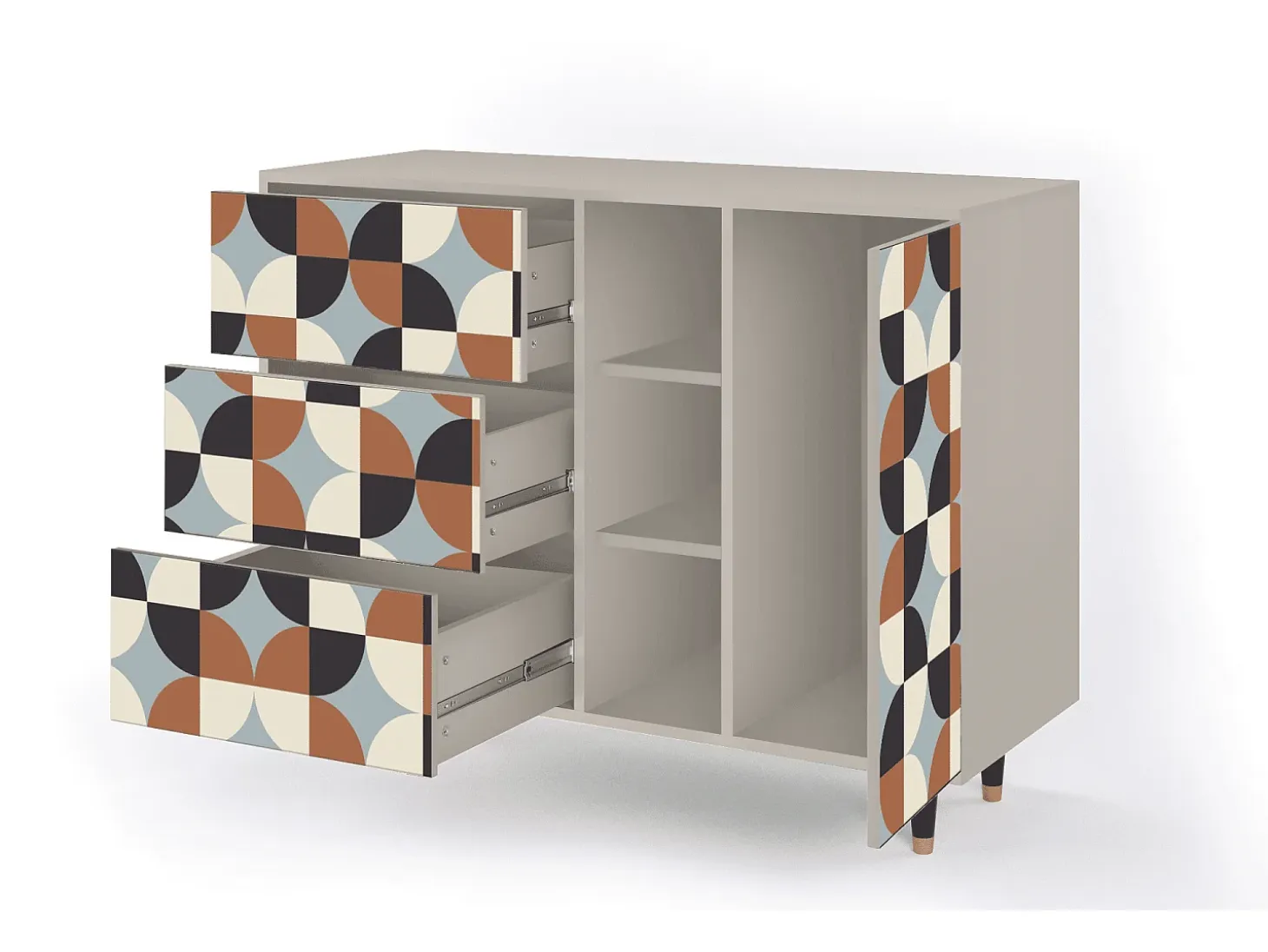 Aparador - 125x98x48 cm - BS2 - Brown Sensation, Arena
