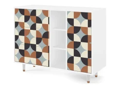 Aparador - 125x98x48 cm - BS2 - Brown Sensation, Blanco