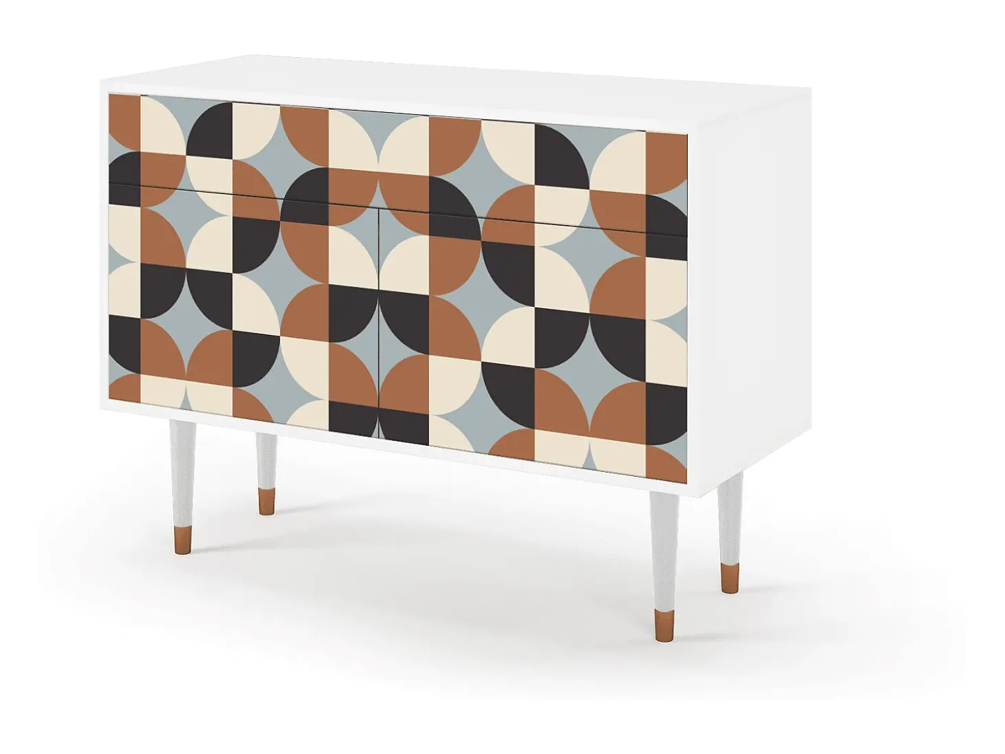 Aparador - 115x85x48 cm - BS4 - Brown Sensation, Blanco
