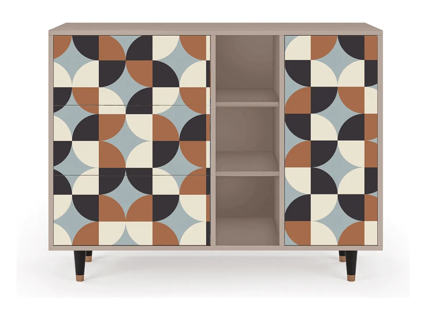 Aparador - 125x98x48 cm - BS2 - Brown Sensation, Latte