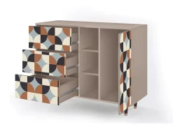Aparador - 125x98x48 cm - BS2 - Brown Sensation, Latte