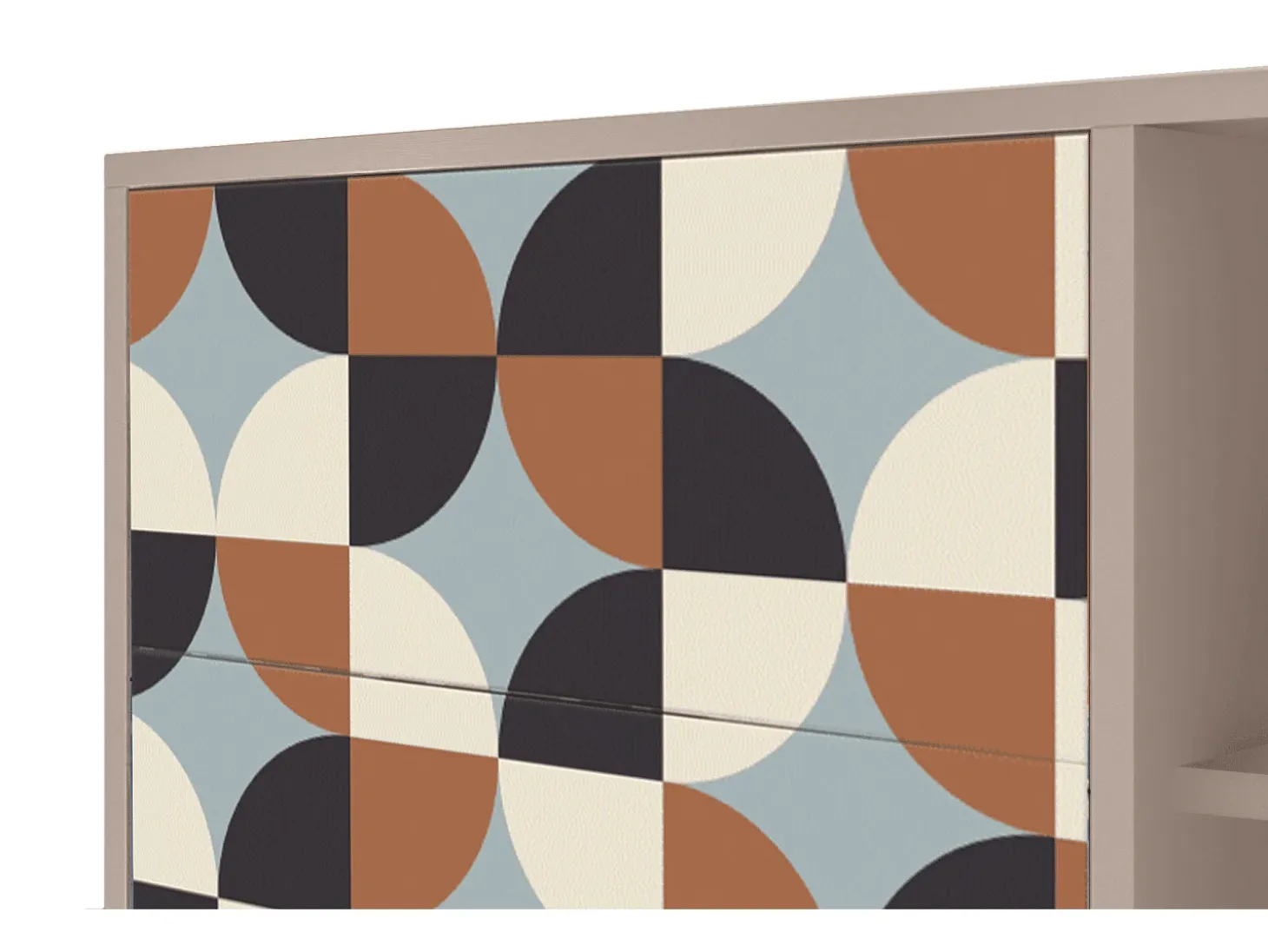 Aparador - 125x98x48 cm - BS2 - Brown Sensation, Latte