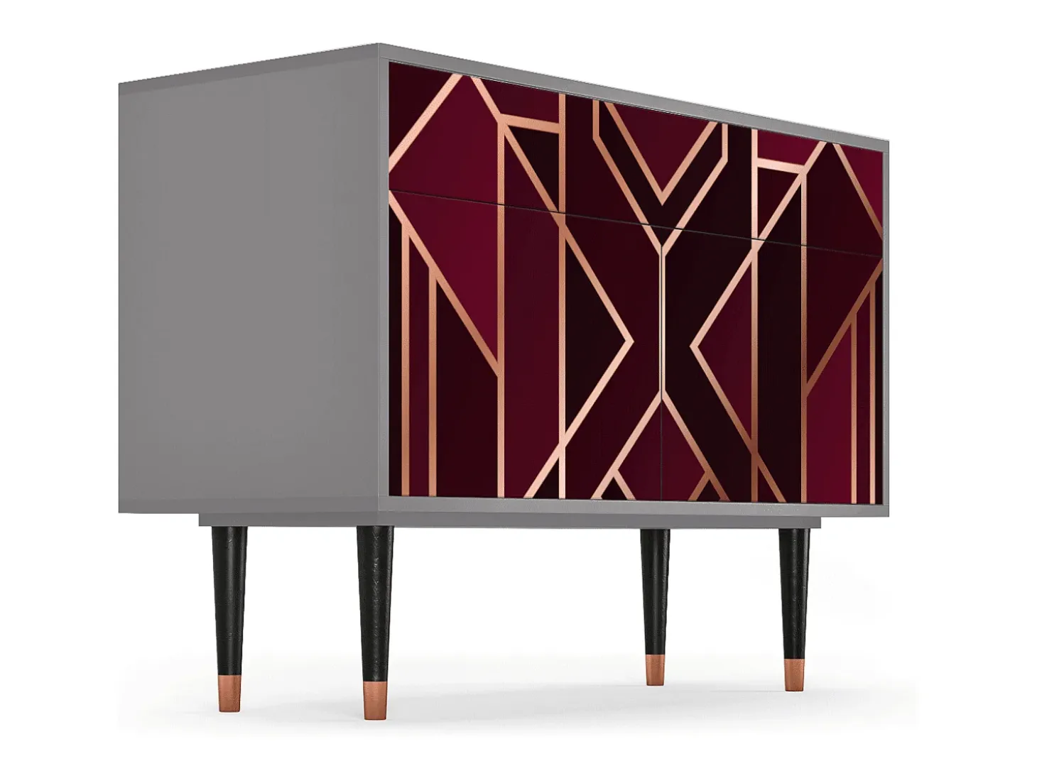 Aparador - 115x85x48 cm - BS4 - Burgundy Jewelery, Gris