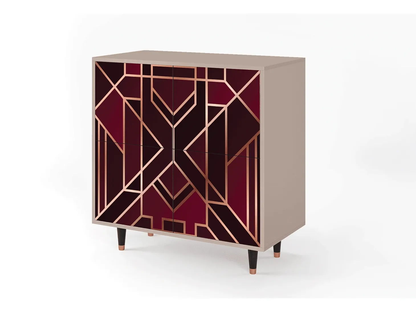 Aparador - 94x96x48 cm - BS3 - Burgundy Jewelery, Latte