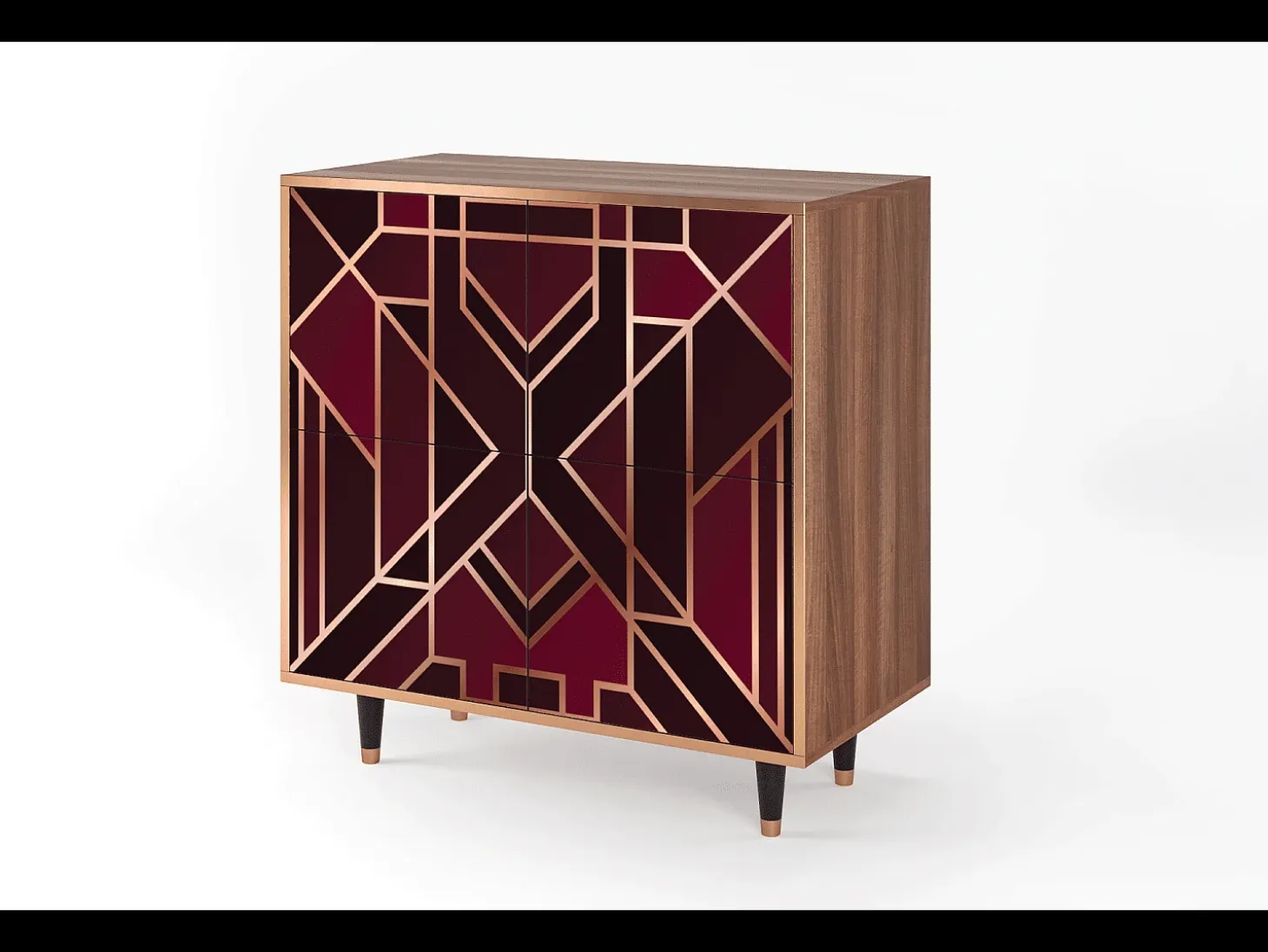 Aparador - 94x96x48 cm - BS3 - Burgundy Jewelery, Nogal