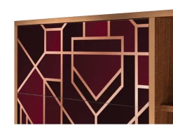 Aparador - 125x98x48 cm - BS2 - Burgundy Jewelery, Nogal