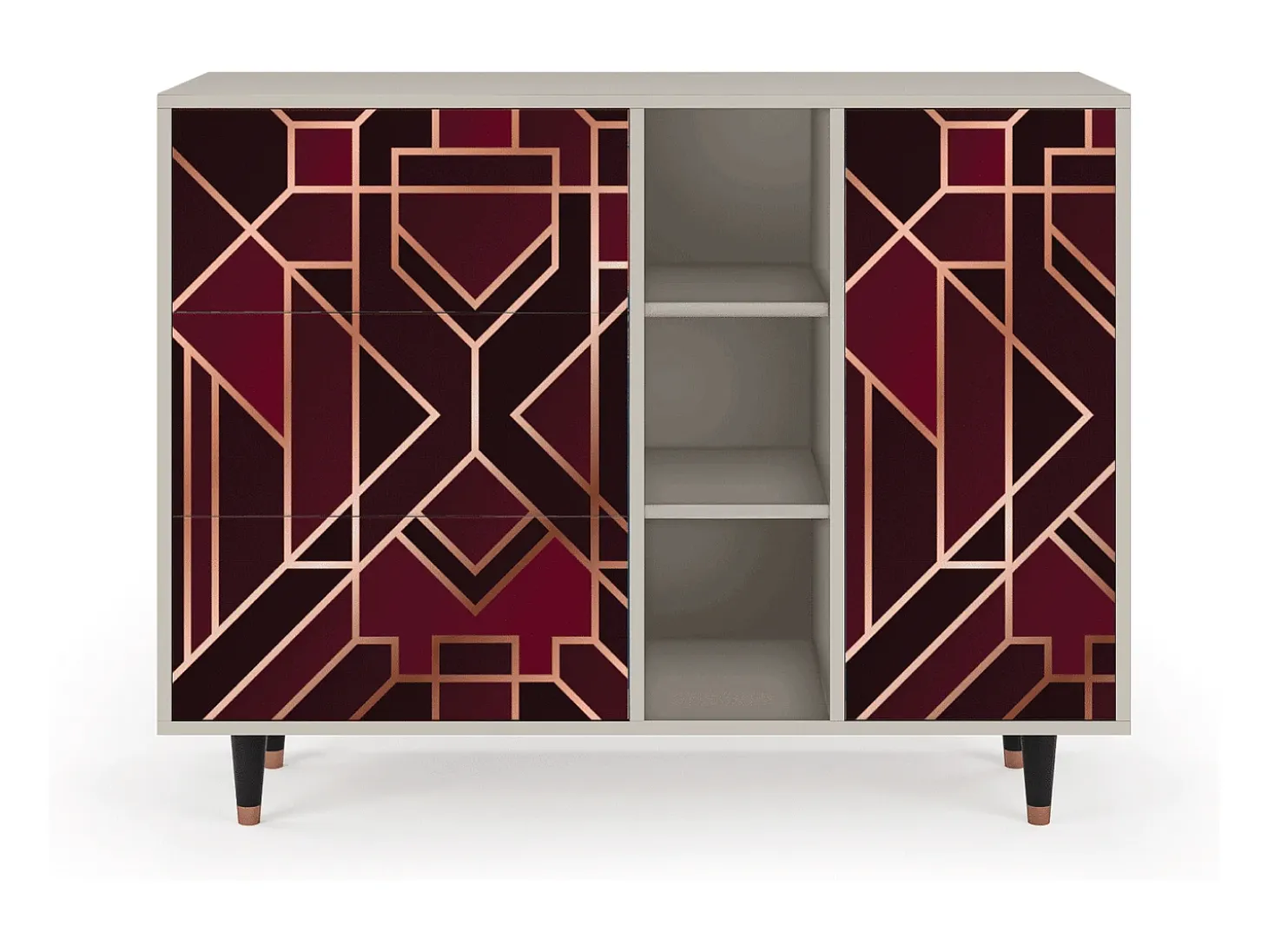 Aparador - 125x98x48 cm - BS2 - Burgundy Jewelery, Arena