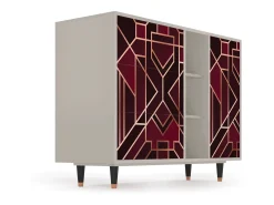 Aparador - 125x98x48 cm - BS2 - Burgundy Jewelery, Arena