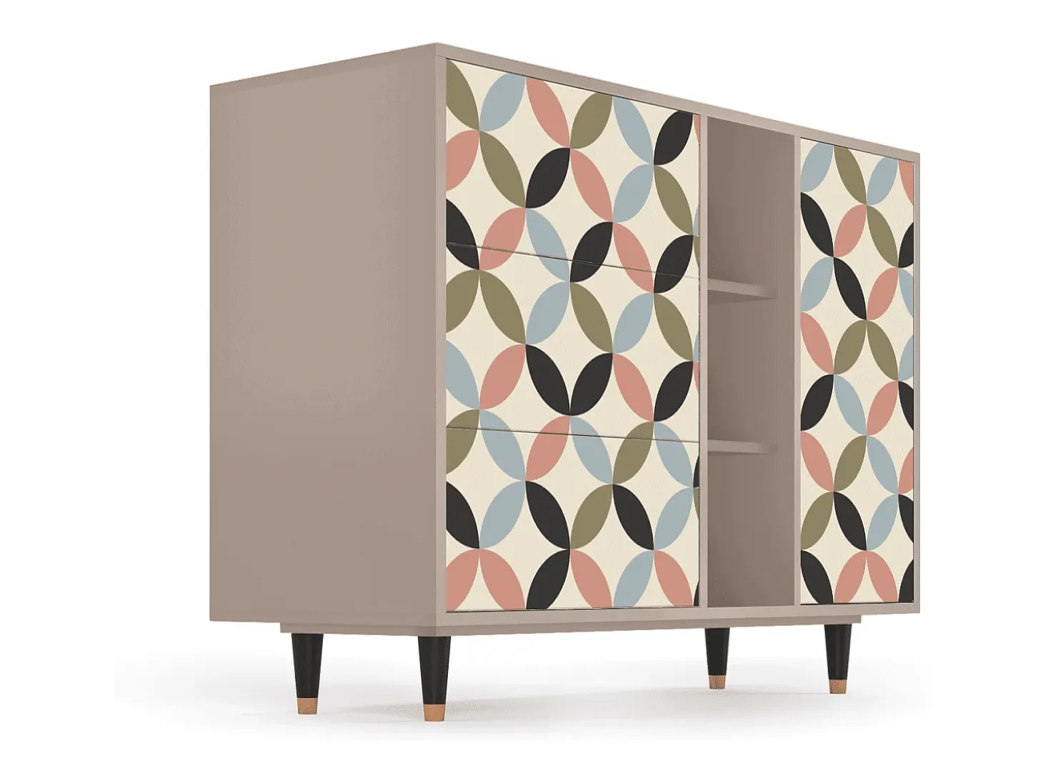 Aparador - 125x98x48 cm - BS2 - Butterfly Effect, Latte