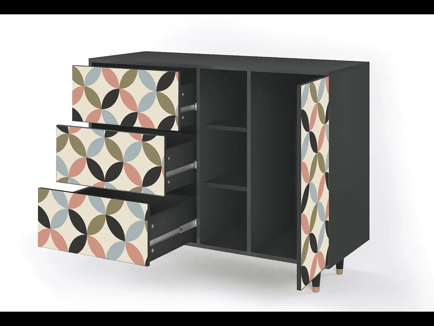 Aparador - 125x98x48 cm - BS2 - Butterfly Effect, Antracita