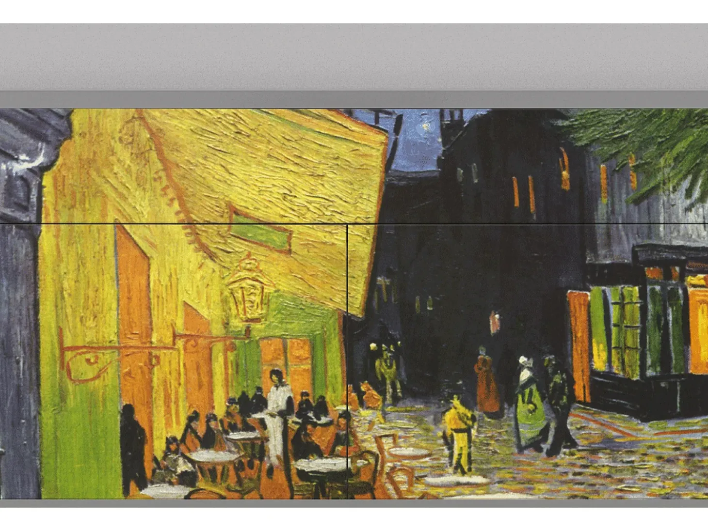 Aparador - 115x85x48 cm - BS4 - Café Terrace at Night, Gris