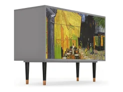 Aparador - 115x85x48 cm - BS4 - Café Terrace at Night, Gris