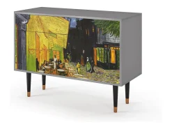 Aparador - 115x85x48 cm - BS4 - Café Terrace at Night, Gris