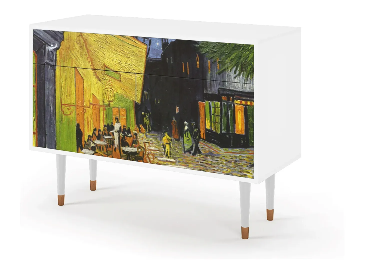 Aparador - 115x85x48 cm - BS4 - Café Terrace at Night, Blanco