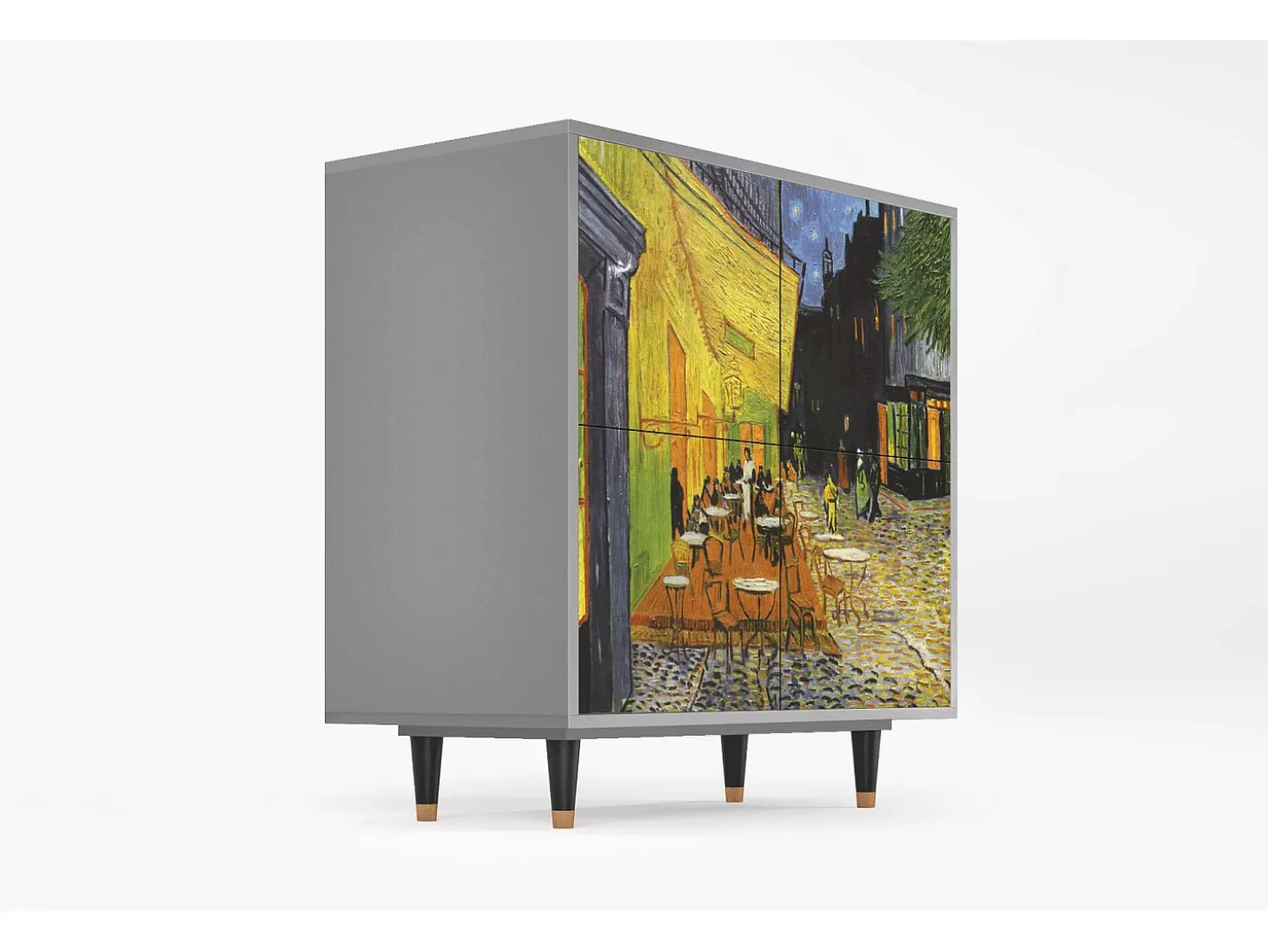 Aparador - 94x96x48 cm - BS3 - Café Terrace at Night, Gris