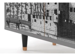 Aparador - 94x96x48 cm - BS3 - Castle with Bridge, Gris