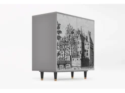 Aparador - 94x96x48 cm - BS3 - Castle with Bridge, Gris