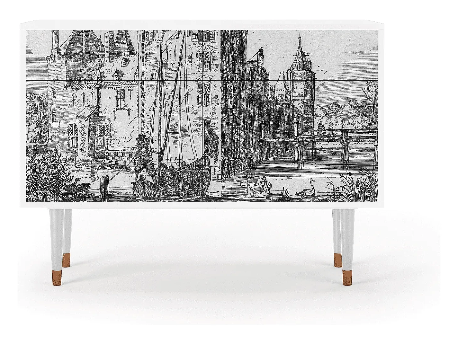 Aparador - 115x85x48 cm - BS4 - Castle by Breugel, Blanco