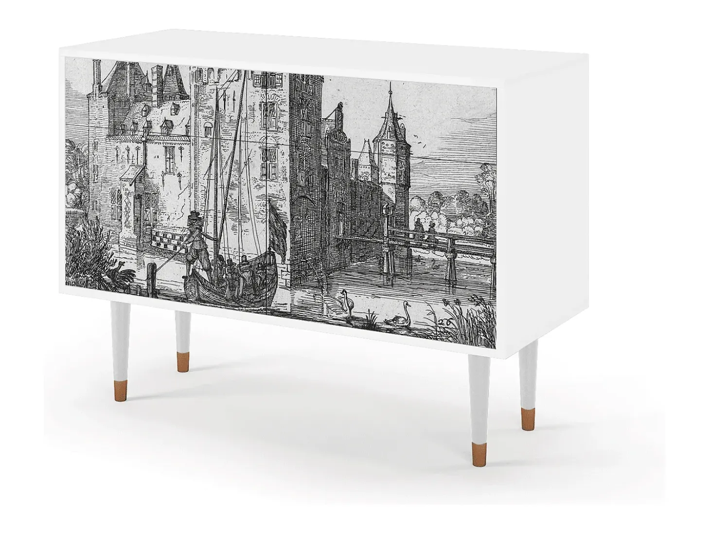 Aparador - 115x85x48 cm - BS4 - Castle by Breugel, Blanco