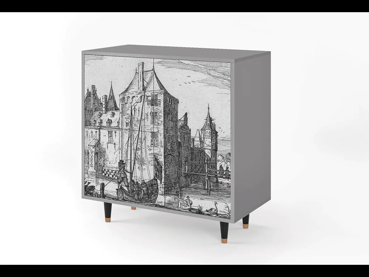 Aparador - 94x96x48 cm - BS3 - Castle by Breugel, Gris