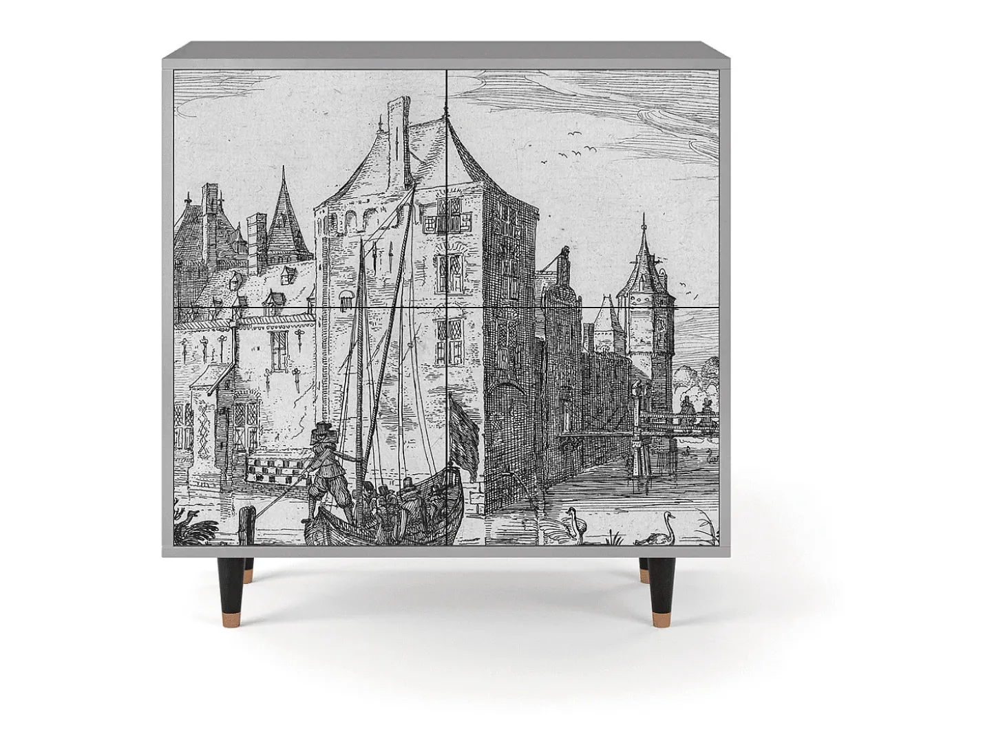 Aparador - 94x96x48 cm - BS3 - Castle by Breugel, Gris