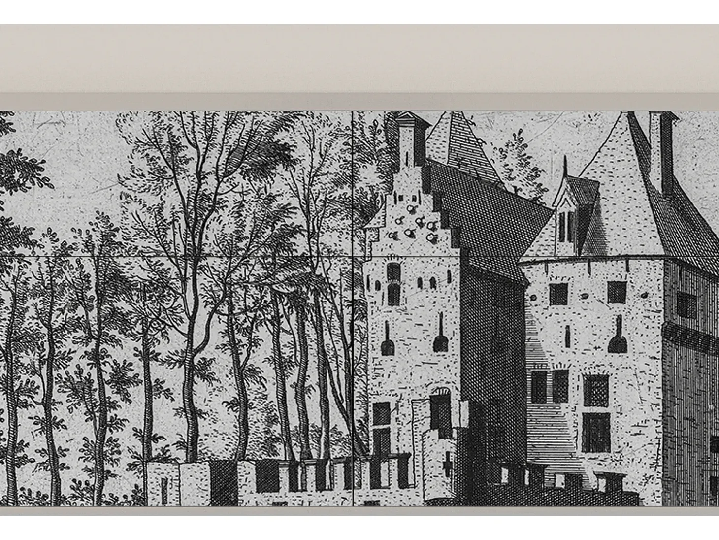 Aparador - 115x85x48 cm - BS4 - Castle with Bridge, Arena