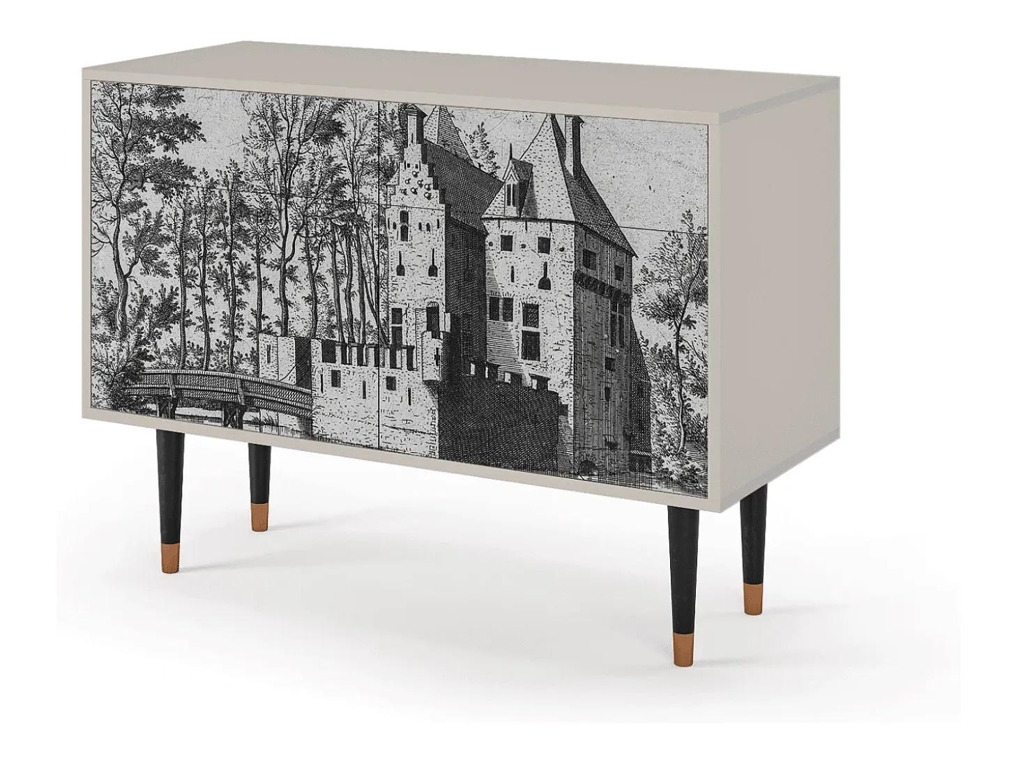 Aparador - 115x85x48 cm - BS4 - Castle with Bridge, Arena